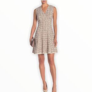 Rebecca Taylor Sleeveless Sparkle Tweed Dress Size 10